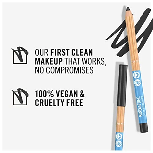 Rimmel London ▫️ Delineador de olhos Kind & Free 001 Pitch Black, 0,03 OZ 6