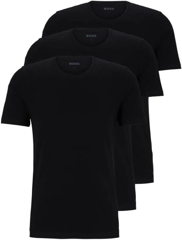 BOSS ▫️ Tshirt RN 3p Classic 10243514 01 T-Shirt para homem (Conjunto de 3)
