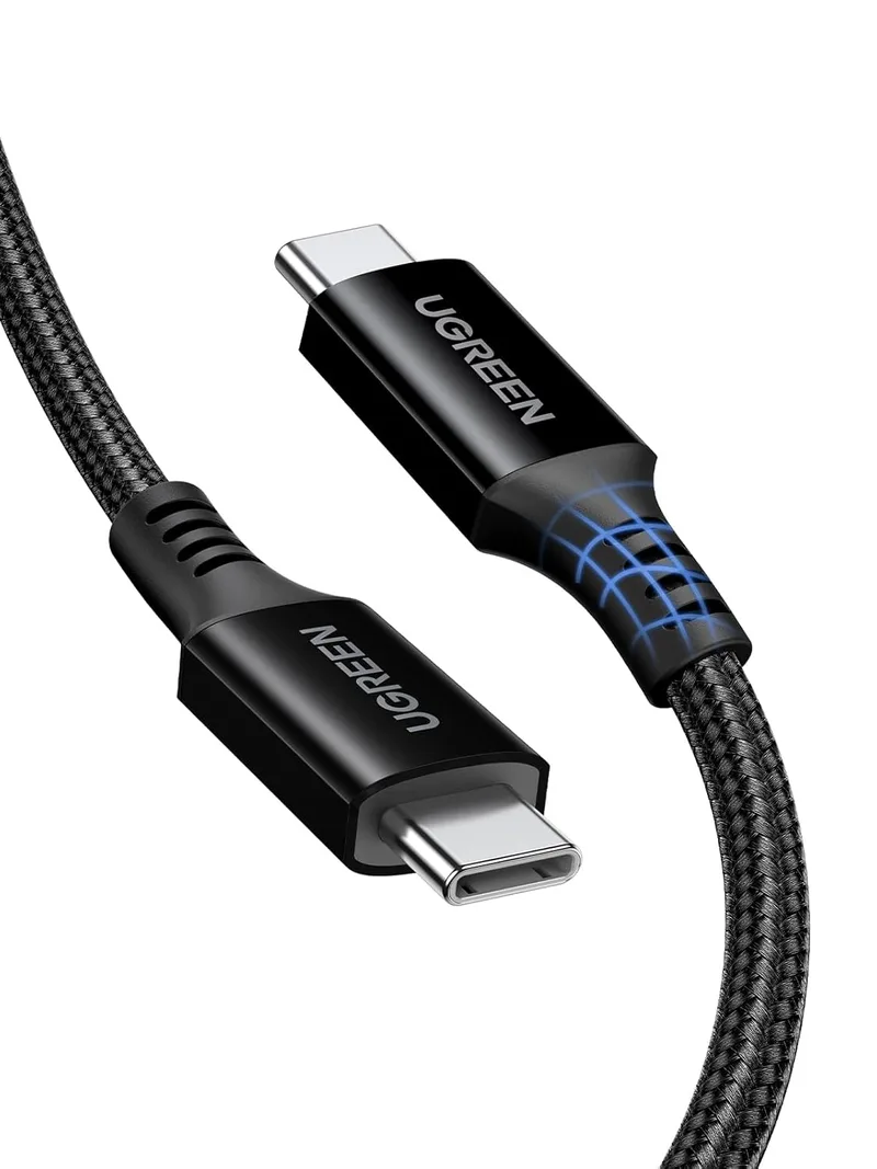 UGREEN ▫️ Cabo USB C 100W, Carregamento Rápido Tipo C PD 3.0 Compatível com MacBook, iPhone 17 Pro Max Air/16/15 Plus Pro Max, Galaxy S26 Ultra S25 S24, Pixel 10 9 8 XL. 0,5M