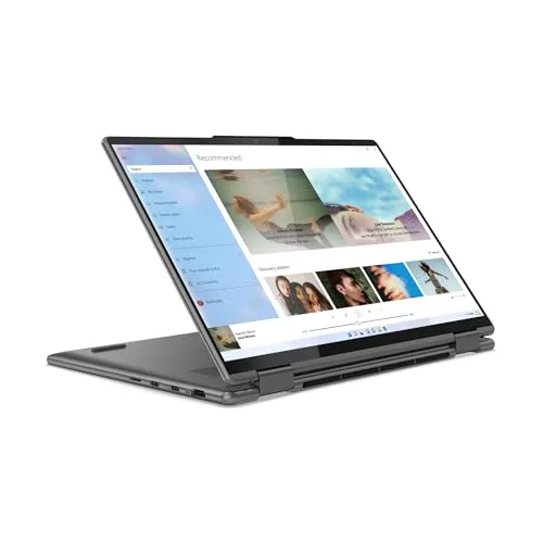Lenovo ▫️ Yoga 7 7.ª geração (14IAL7) - Computador tátil de 14" com ecrã OLED 2,8K a 90 Hz (Intel Core i7-1260P, 16 GB de RAM, SSD de 1 TB, Intel Iris Xe Graphics, Windows 11 Home) Cinzento, caneta, teclado QWERTY em português (82QE004FPG) 3