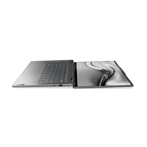 Lenovo ▫️ Yoga 7 7.ª geração (14IAL7) - Computador tátil de 14" com ecrã OLED 2,8K a 90 Hz (Intel Core i7-1260P, 16 GB de RAM, SSD de 1 TB, Intel Iris Xe Graphics, Windows 11 Home) Cinzento, caneta, teclado QWERTY em português (82QE004FPG) 7