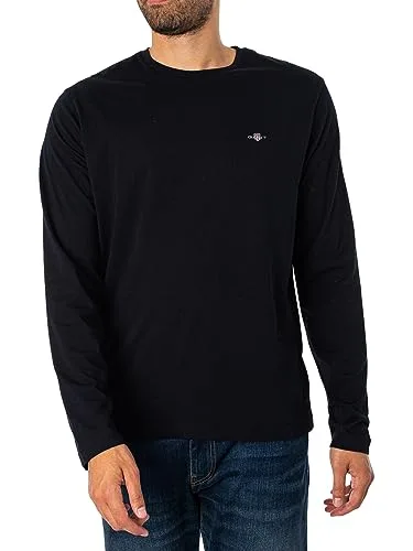 GANT ▫️ Reg Shield LS Camiseta Camiseta para homem 2