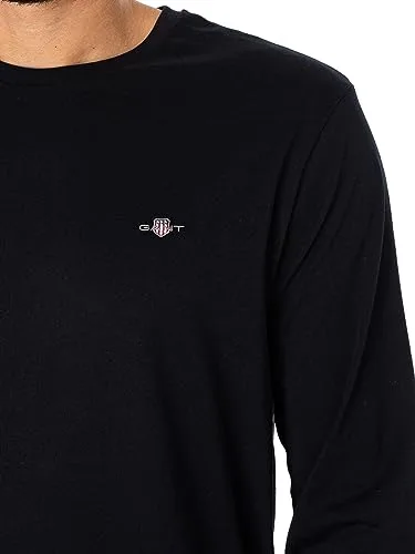 GANT ▫️ Reg Shield LS Camiseta Camiseta para homem 4