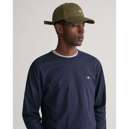 GANT ▫️ Reg Shield LS Camiseta Camiseta para homem 3