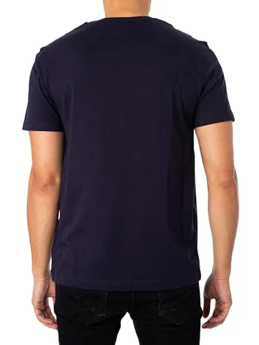 GANT ▫️ Camisola Reg Archive Shield SS para homem, azul-escuro, tamanho L 4