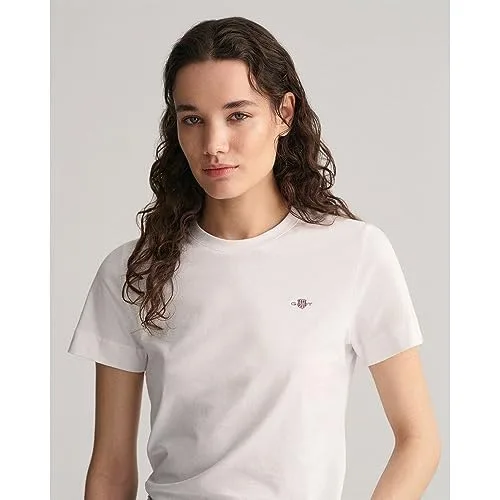 GANT ▫️ Camisola Reg Shield SS para mulher 3