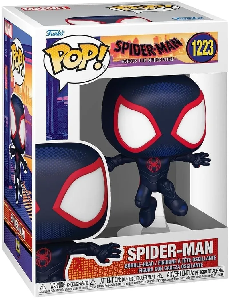 Funko ▫️ POP! Vinil: Homem-Aranha: Across The Spider-Verse - Miles Morales - Homem-Aranha Into The Spiderverse 2 - Figuras de exibição em miniatura colecionáveis - Ideia para presente - Mercadoria oficial