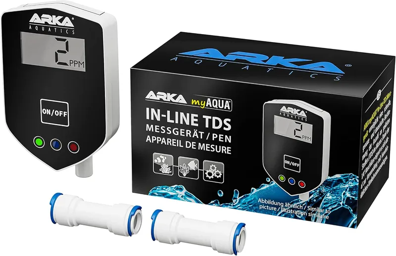 ARKA ▫️ Medidor de TDS em linha - para osmose, condutividade e qualidade