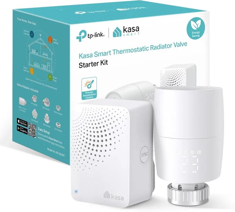 TP-Link ▫️ Kit Kasa KE100 - Termóstato inteligente Wi-Fi, termóstato, ligação estável