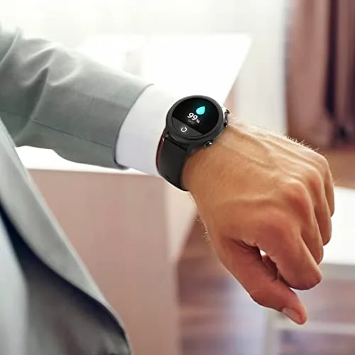 Hama ▫️ Relógio inteligente com GPS (Smartwatch resistente à água, função de despertador, até 14 desportos diferentes, contador de passos, frequência cardíaca, relógio desportivo) Preto 2