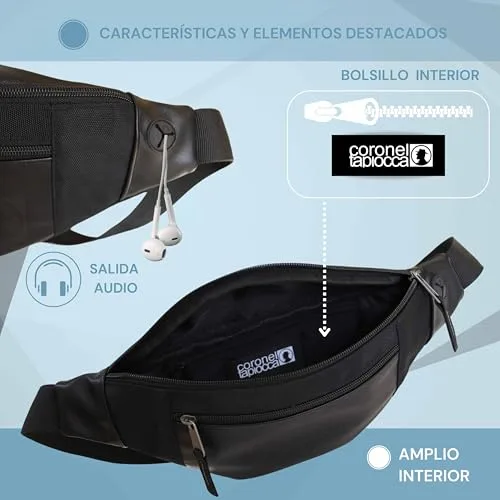 Coronel Tapiocca ▫️ Bolsas de cintura para homem - Bolsa de cintura casual e multifuncional para homem 6