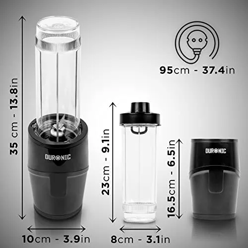 Duronic ▫️ BL510 Batedeira Portátil Pessoal de 500 W, Copo de 570 ml sem BPA 2