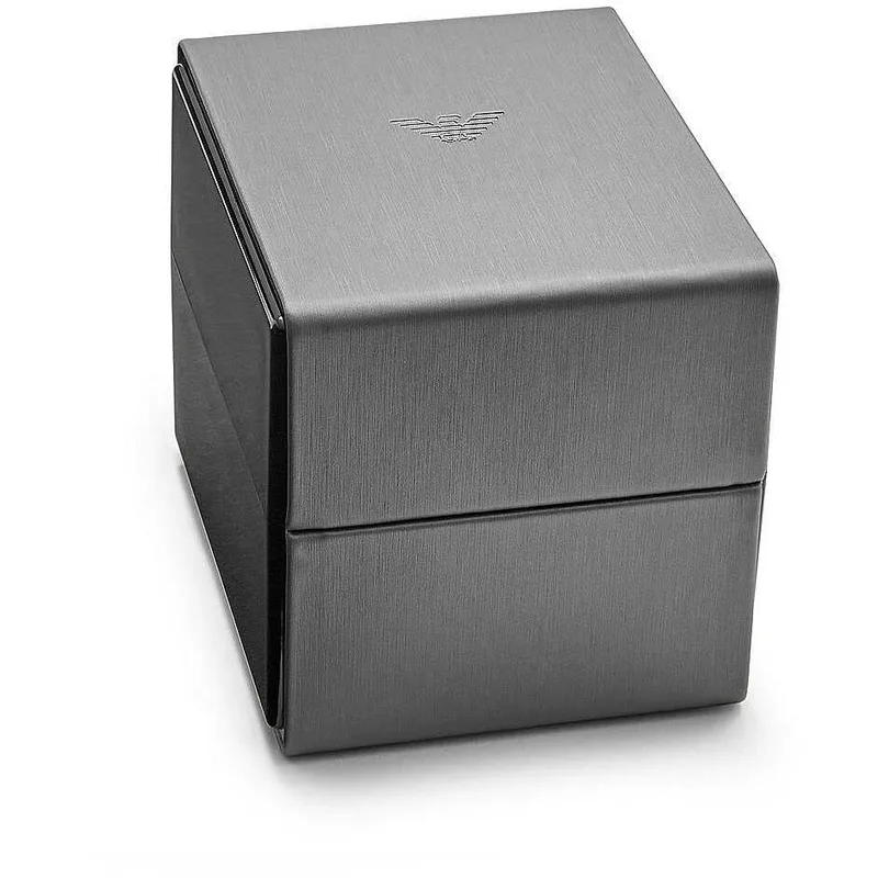 Emporio Armani ▫️ Relógio para homem, cronógrafo de quartzo e caixa de 42 mm com bracelete em aço ou pele 4