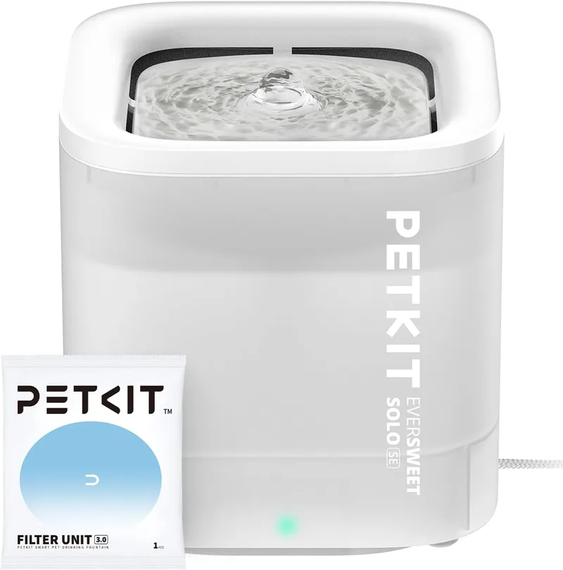 PETKIT ▫️ EVERSWEET Bebedouro Automático para Gatos 1,85 L, Bomba de Água Sem Fios, Beberouro para Gatos Ultra Silencioso, 35 dB, Luz LED Inteligente, Unidade de Filtragem 3.0, Beberouro para Gatos