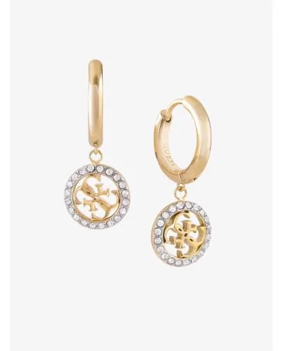GUESS ▫️ 32023460 Brincos crioulos para mulher em aço inoxidável com zircónia 2