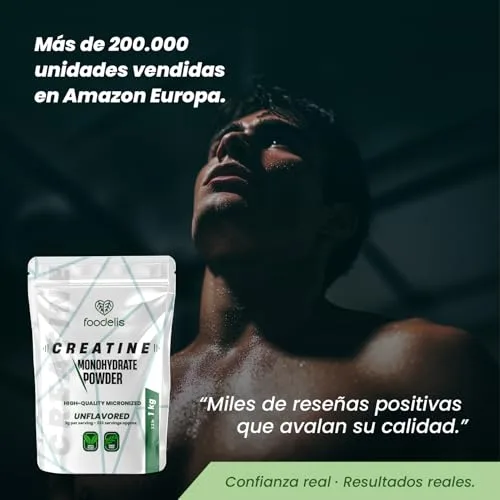 FOODELIS ▫️ Creatina Monohidratada 500 g em pó sem sabor 2