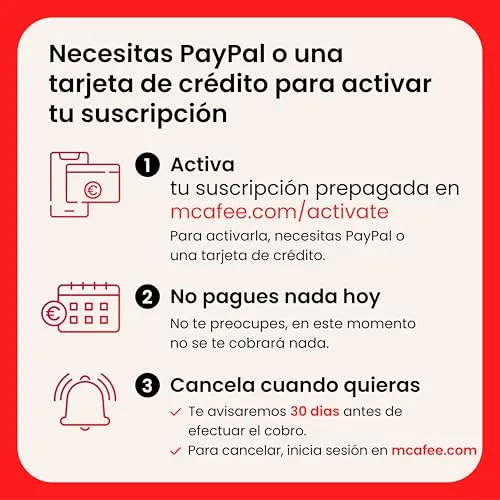McAfee ▫️ Total Protection para 10 dispositivos 2026, 15 meses, Exclusivo da Amazon | Antivírus, VPN, software de segurança | Subscrição com renovação automática | Descarregar 3