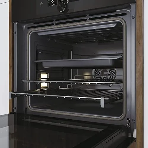 Haier ▫️ I-Turn Série 4 HWO60SM5F8BH - Forno multifunções, pirolítico, com conectividade Wi-Fi e Bluetooth, capacidade de 70 L, 13 funções, botão giratório e ecrã digital, iluminação lateral, preto 5