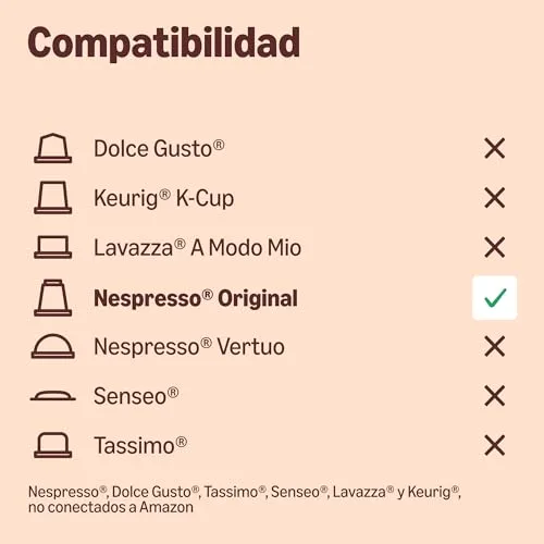 by Amazon ▫️ da Amazon - Cápsulas de café expresso, torra clara, compatíveis com Nespresso, 100 unidades, 5 embalagens de 20, Certificado pela Rainforest Alliance 4
