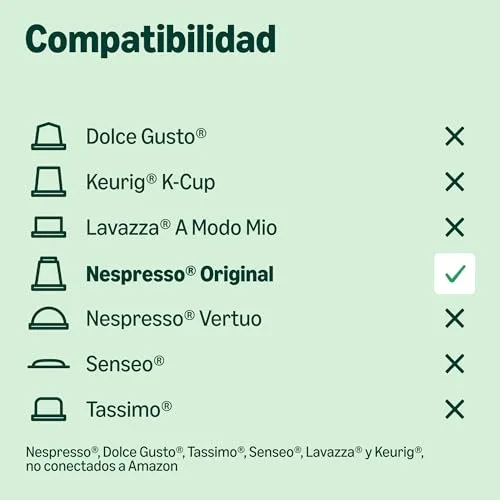 by Amazon ▫️ da Amazon - Cápsulas de café Lungo, torra média, compatíveis com Nespresso, 100 unidades, 5 embalagens de 20, com certificação Rainforest Alliance 4