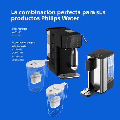 PHILIPS ▫️ Water Cartuchos de filtro de água de substituição Antical+, embalagem de 6 filtros, ATÉ 50 % MAIS REDUÇÃO DE CAL, , Compatível com Brita* 5