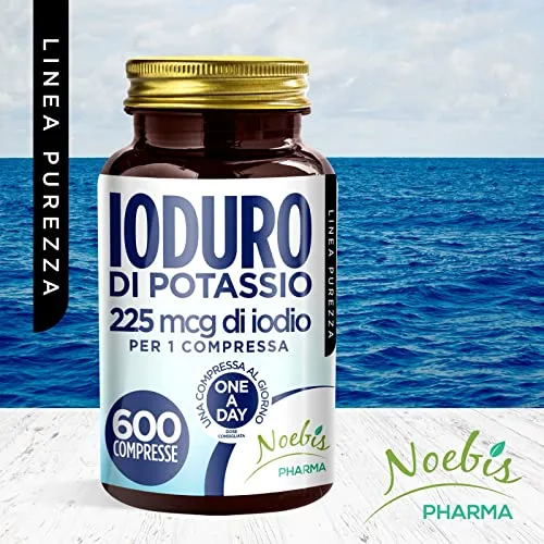 Noebis Pharma ▫️ Iodeto de Potássio - 2400 comprimidos - 225 mcg de iodo por comprimido - Fornecimento de longa duração 7