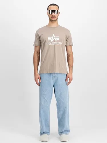 Alpha Industries ▫️ T-shirt básica para homem (pacote de 1) 3