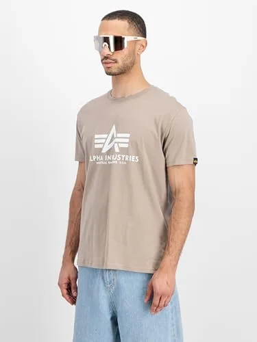 Alpha Industries ▫️ T-shirt básica para homem (pacote de 1) 5