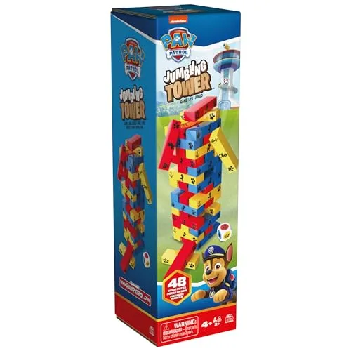 Spin Master Games ▫️ Patrulha Canina Torre de Madeira Jogo de Equilíbrio +5 Anos 2