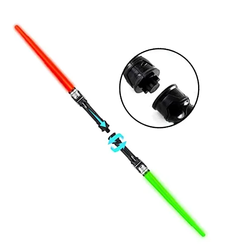 Zehan Zitong ▫️ Sabre de Luz, Sabre de Laser 2 em 1 Telescópico e Dobrável, Sabre de Laser para Crianças, Laser de 7 Cores com Som, Sabre de Luz, para Presentes de Aniversário e Cosplay para crianças 3