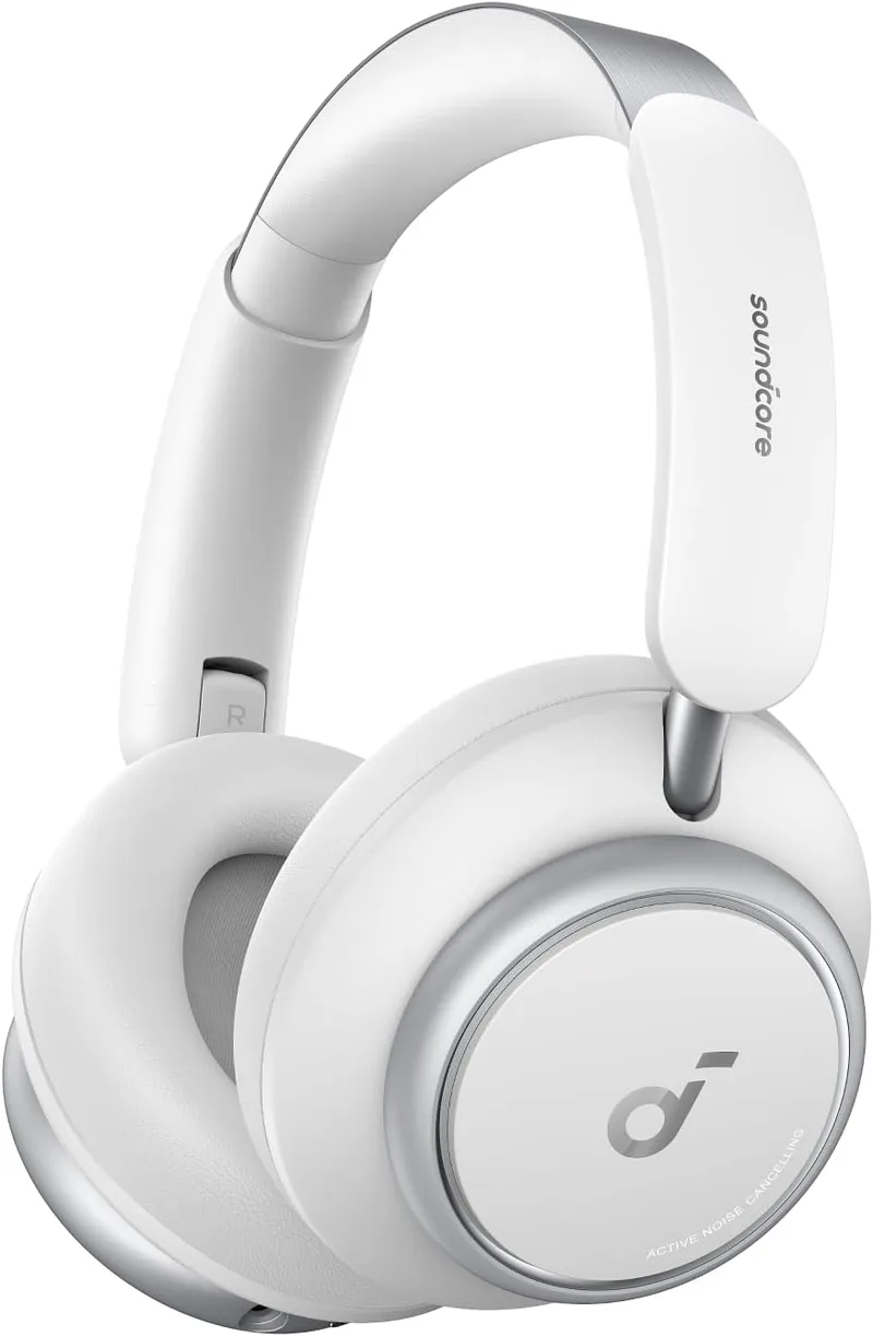 Soundcore ▫️ Auscultadores sem fios Adaptive Active Noise Cancelling da Anker Space Q45, até 98% de redução de ruído, 50 h de reprodução, áudio sem fios de alta resolução LDAC, controlo de aplicações, Bluetooth 5.3