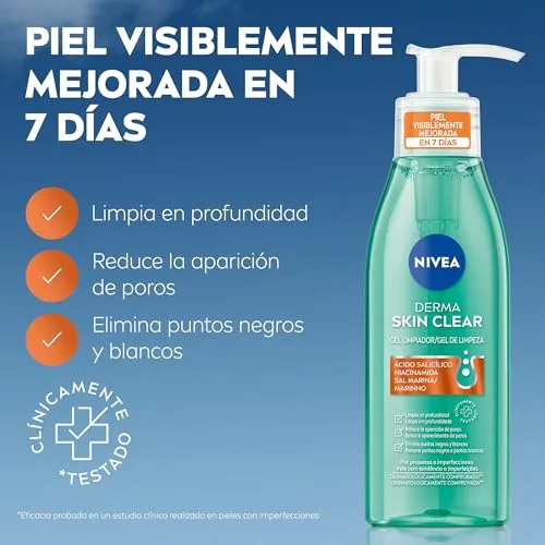 NIVEA ▫️ Derma Skin Clear Gel de limpeza facial, 150 ml 2