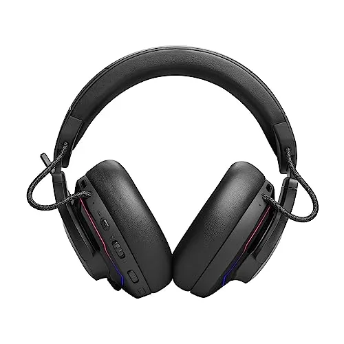 JBL ▫️ Auscultadores Quantum 910 True Wireless Bluetooth, com cancelamento de ruído adaptativo, função para jogos e carregamento, microfone boom incorporado, preto 3