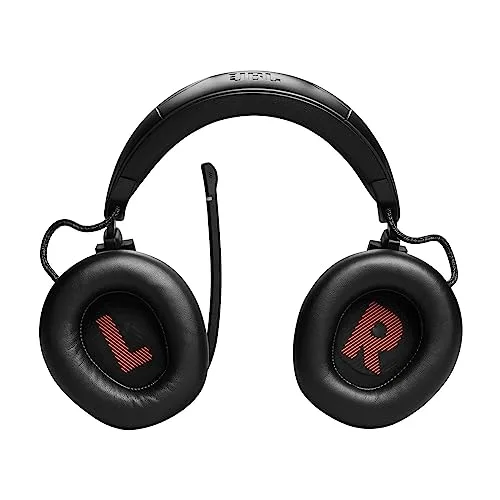 JBL ▫️ Auscultadores Quantum 910 True Wireless Bluetooth, com cancelamento de ruído adaptativo, função para jogos e carregamento, microfone boom incorporado, preto 4