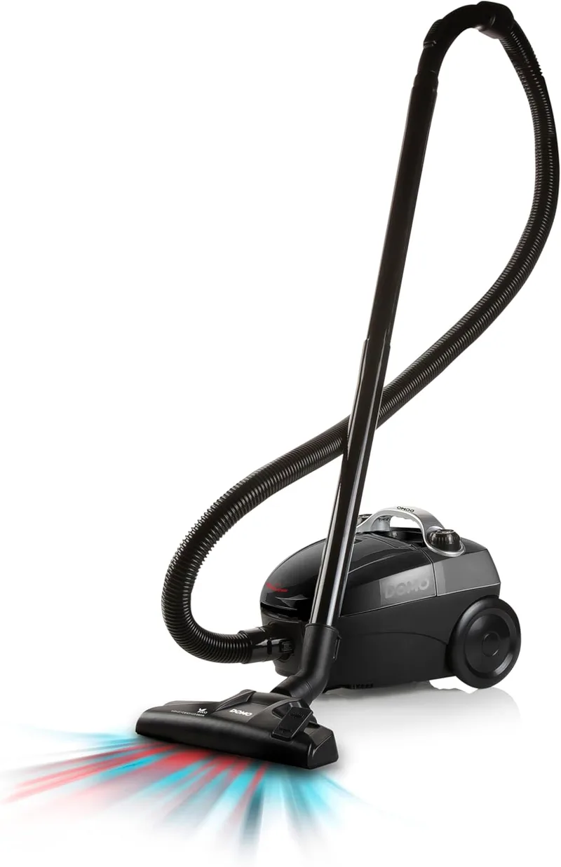 DOMO ▫️ DO1033S - Aspirador com saco (1,5 L, Preto)