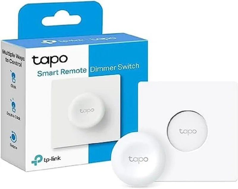 Tapo ▫️ TP-Link S200D Interruptor Inteligente Wi-Fi com Regulação de Intensidade Luminosa, Controlo à Distância, Bateria de Longa Duração, Fácil Instalação, Requer Hub