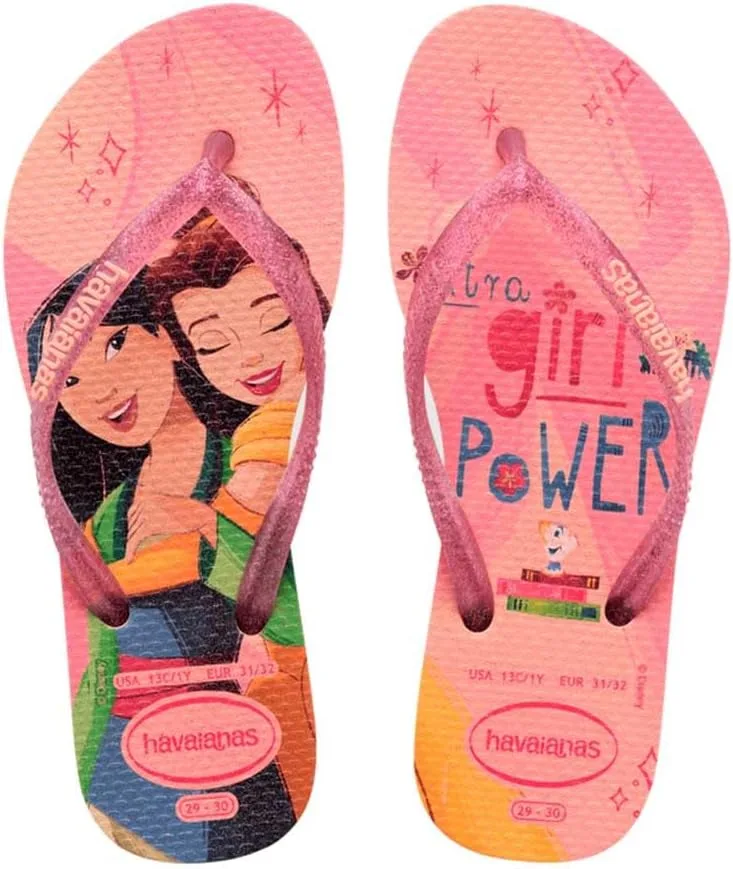 Havaianas ▫️ Kids Slim Princess, Sandálias Unissexo para Crianças