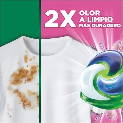 Ariel ▫️ PODS Detergente líquido para máquina de lavar roupa «Tudo em 1» em cápsulas/pastilhas, 76 lavagens (4x19), sabão de limpeza profunda, mais frescura e sensações; 2