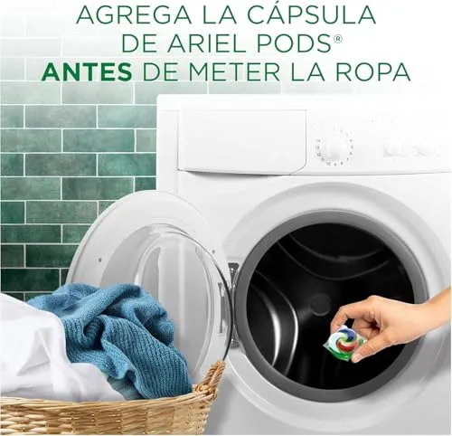 Ariel ▫️ PODS Detergente líquido para máquina de lavar roupa «Tudo em 1» em cápsulas/pastilhas, 76 lavagens (4x19), sabão de limpeza profunda, mais frescura e sensações; 5