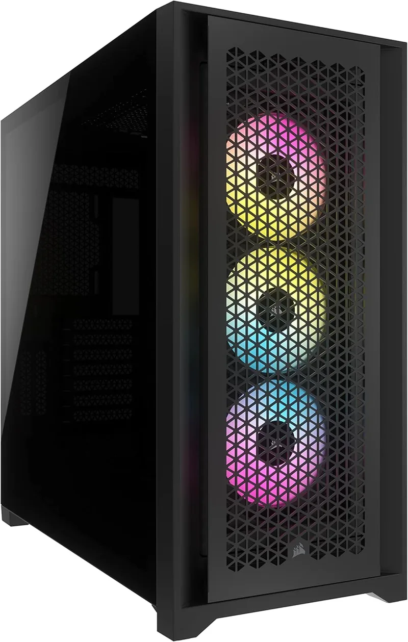 Corsair ▫️ iCUE 5000D RGB Airflow Vidro temperado USB 3.2 Preto
