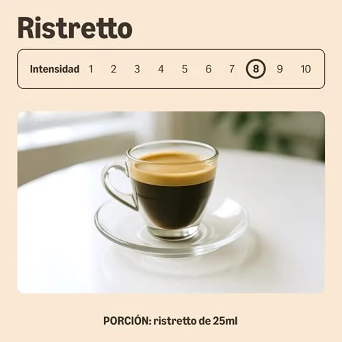 by Amazon ▫️ da Amazon: Cápsulas de café Ristretto em plástico compatíveis com Nespresso, torra média, 100 unidades (2 embalagens de 50), certificadas pela Rainforest Alliance 3
