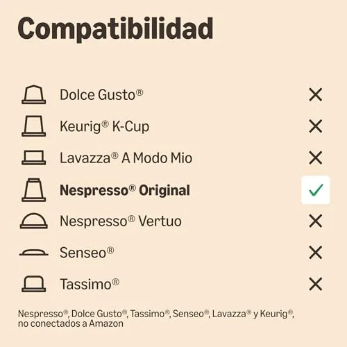 by Amazon ▫️ da Amazon: Cápsulas de café Ristretto em plástico compatíveis com Nespresso, torra média, 100 unidades (2 embalagens de 50), certificadas pela Rainforest Alliance 4