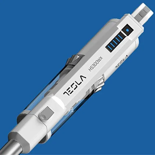 TESLA ▫️ Aspirador de mão HS300WX, 200 W, depósito de 200 ml, filtro HEPA lavável, bateria de longa duração, 2 velocidades, branco 5