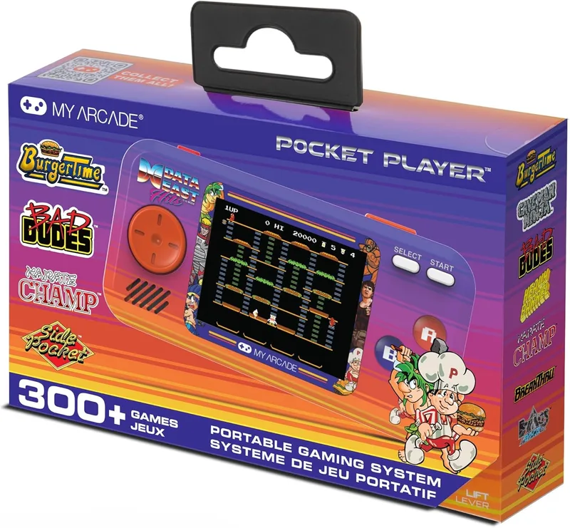 MY ARCADE ▫️ Pocket Player Data East Hits - Consola de jogos portátil, 308 jogos num só