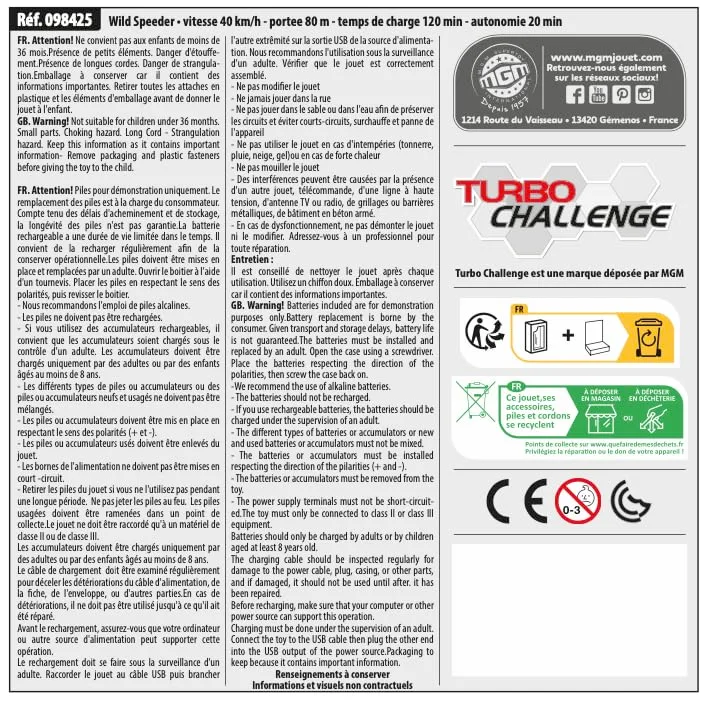 TURBO CHALLENGE ▫️ Velocidade Selvagem - 4X4-1/14-098425 - Carro telecomandado - Amarelo e Rosa - Pronto a usar - 2 baterias e 2 invólucros - Recarregável e pilhas incluídas - Plástico - A partir dos 8 anos 6