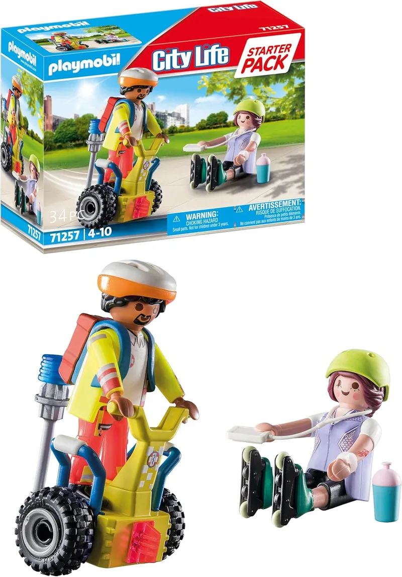 PLAYMOBIL ▫️ Starter Pack Resgate com Balance Racer 71257, a partir dos 4 anos