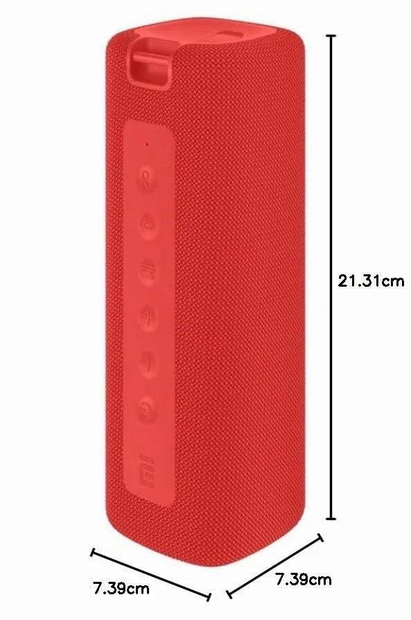 Xiaomi ▫️ 41736 Altifalante portátil e para festas, altifalante portátil mono vermelho, 8 W 6