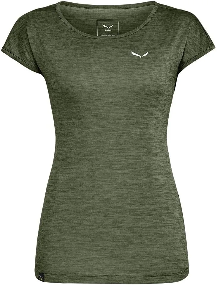 SALEWA ▫️ Camisola Puez Melange Dry W S/S, Mulher