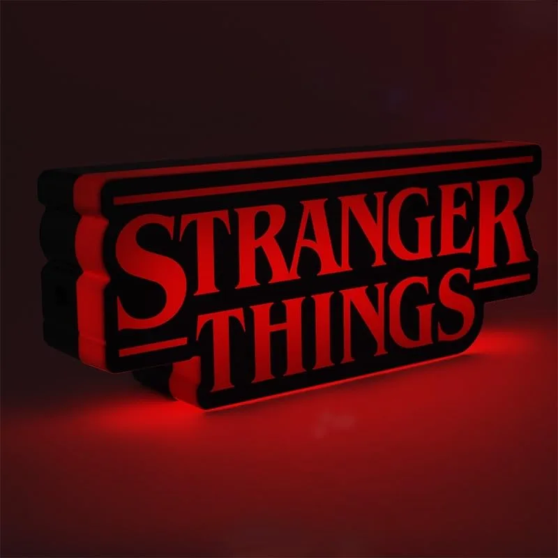 Paladone ▫️ Candeeiro «» com o logótipo de «Stranger Things», 30 cm (11,8") de largura, candeeiro de parede ou de secretária com alimentação por USB ou pilhas, modos de iluminação «Fase» e «Pulso», produto oficial da Netflix 6