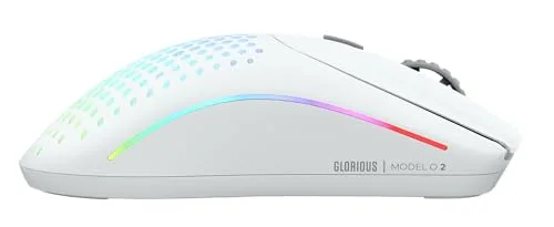 GLORIOUS ▫️ Model O 2 Wireless: Rato de jogos simétrico e leve (branco) 5